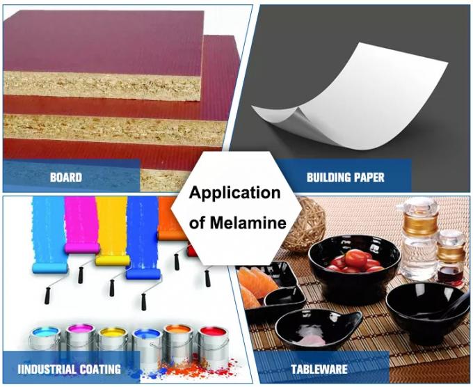 990,8% Melamin Powder Untuk Melamin Tableware/Building Formwork/Textile Assistant 1
