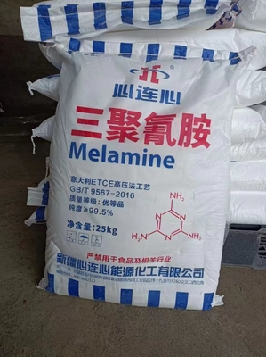 Harga yang bagus 99,5 99,8 Min Kemurnian Melamin Tekanan Tinggi Untuk Pelapis Kayu Lapis Kayu Peralatan Makan on line