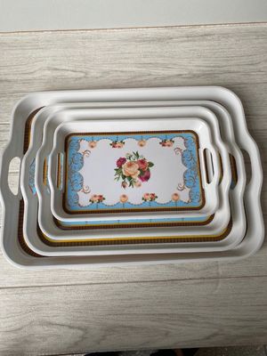 Harga yang bagus Gaya Afrika Selatan 30% Peralatan Makan Melamin Anti Gores Multi Warna on line