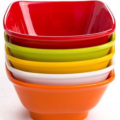 Harga yang bagus Prasmanan Melayani Mangkuk Plastik Melamin, Reusable Oval Melamin Salad Bowl on line