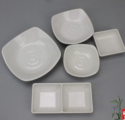 Harga yang bagus Perlengkapan Melamin Warna Putih Custom Besar Plastik Hotel Serving Bowl on line