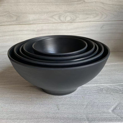 Harga yang bagus 100% Foor Grade Hitam Melamin Serving Bowl Set Untuk Hotel on line