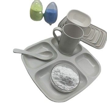 Harga yang bagus Plastic Raw Material Melamine Powder For Melamine Formaldehyde Resin on line