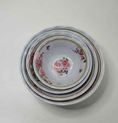 Melamine Serving Bowl dengan tampilan keramik dan warna cerah mudah dibersihkan