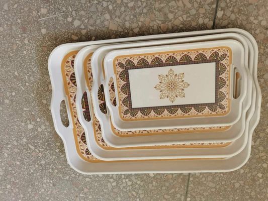 Harga yang bagus Grosir Restaurant Custom Melamin Plastik Piring Servis Kayu on line