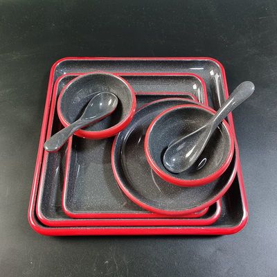 Harga yang bagus Bpa Bebas Melamin Bergaya Lama Serving Tray Tahan Suhu -20 derajat Untuk 120 derajat on line
