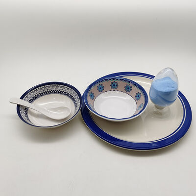 Harga yang bagus 99.8% Kemurnian Melamin Cetakan Senyawa dengan Ketahanan Panas dan Kekuatan Tinggi untuk Peralatan Makan Tahan Lama on line