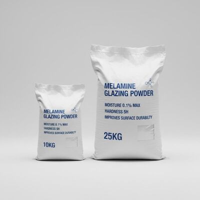 Harga yang bagus Bubuk Glasir Melamin dalam Ukuran 10kg 25kg untuk Ketahanan Permukaan yang Ditingkatkan on line