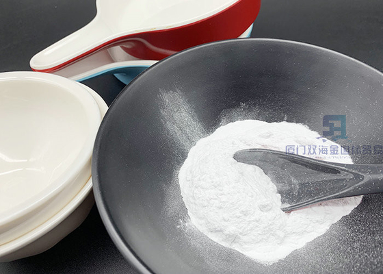 Harga yang bagus C3N3H6 A5 Moulding Melamin Murni Senyawa Untuk Makan Tahan Api on line