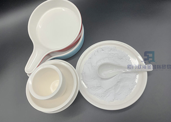 Harga yang bagus Pure Melamine Food Grade Melamine Moulding Powder Untuk Membuat Peralatan Dapur on line