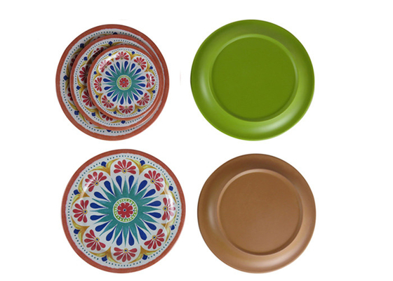Harga yang bagus 100% Food Grade Melamin Makan Set Piring Ware Melamin Untuk Home Hotel on line