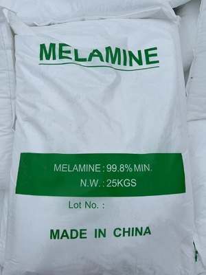 Harga yang bagus 25kg 99,8% Bubuk Melamin Murni Untuk Membuat Bubuk Kaca MMC Kayu Lapis on line